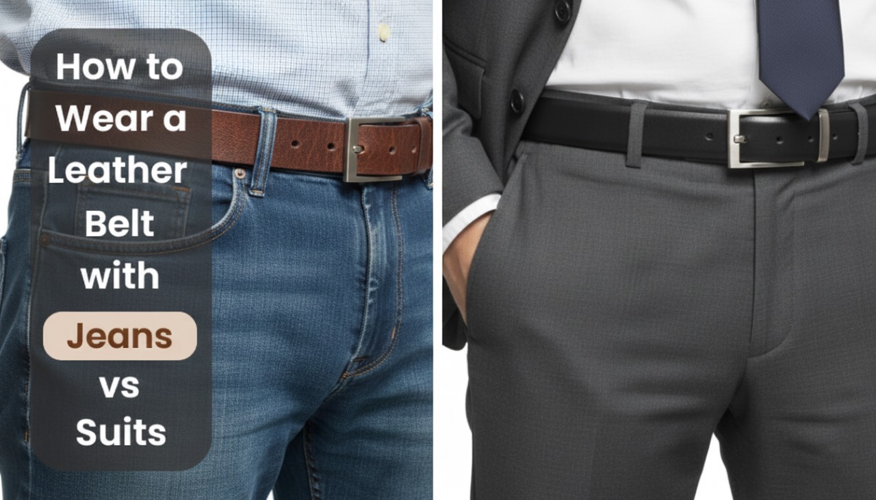 How to Wear a Leather Belt with Jeans