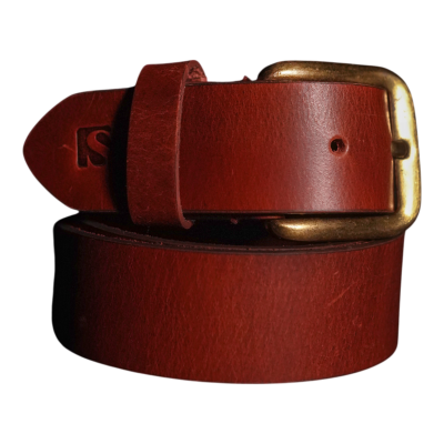 Red Leather Belt