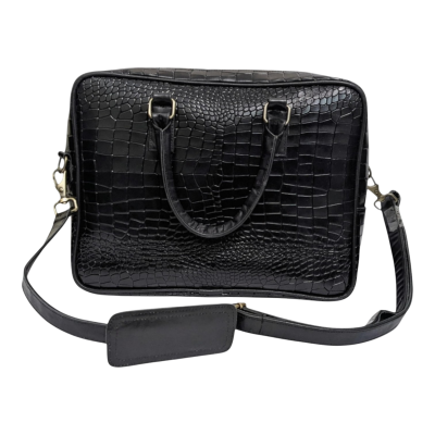 Croc-Embossed Work Bag