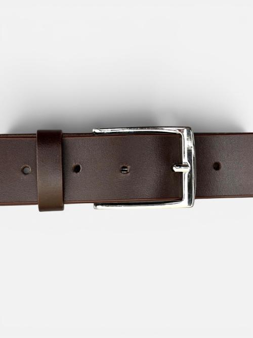 Dark Brown Leather Belt