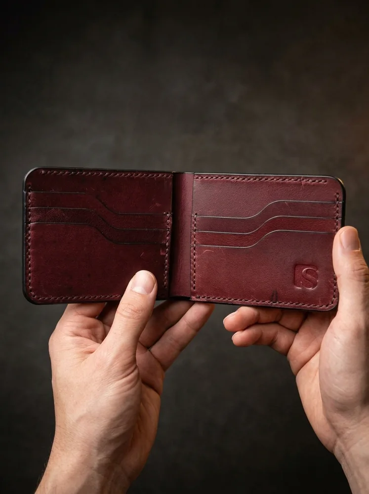Full Grain Bifold Leather Wallet (Image 2)