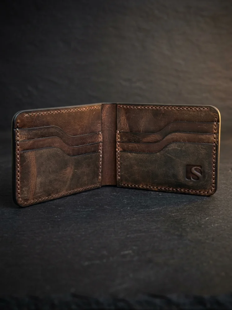 Full Grain Bifold Leather Wallet