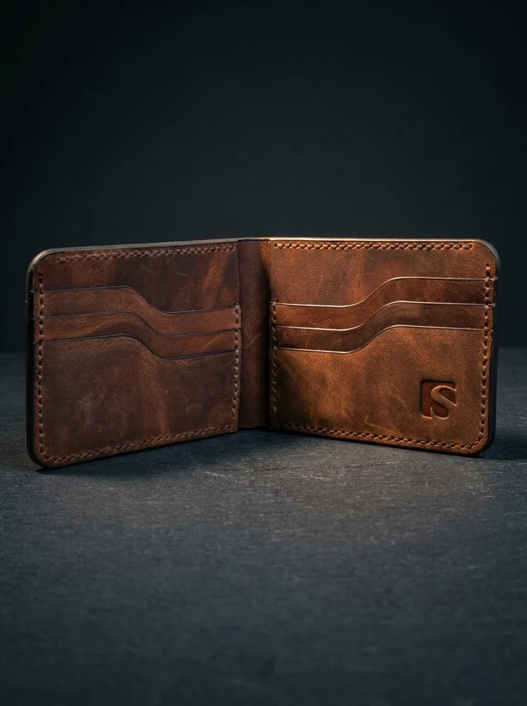 Full Grain Bifold Leather Wallet