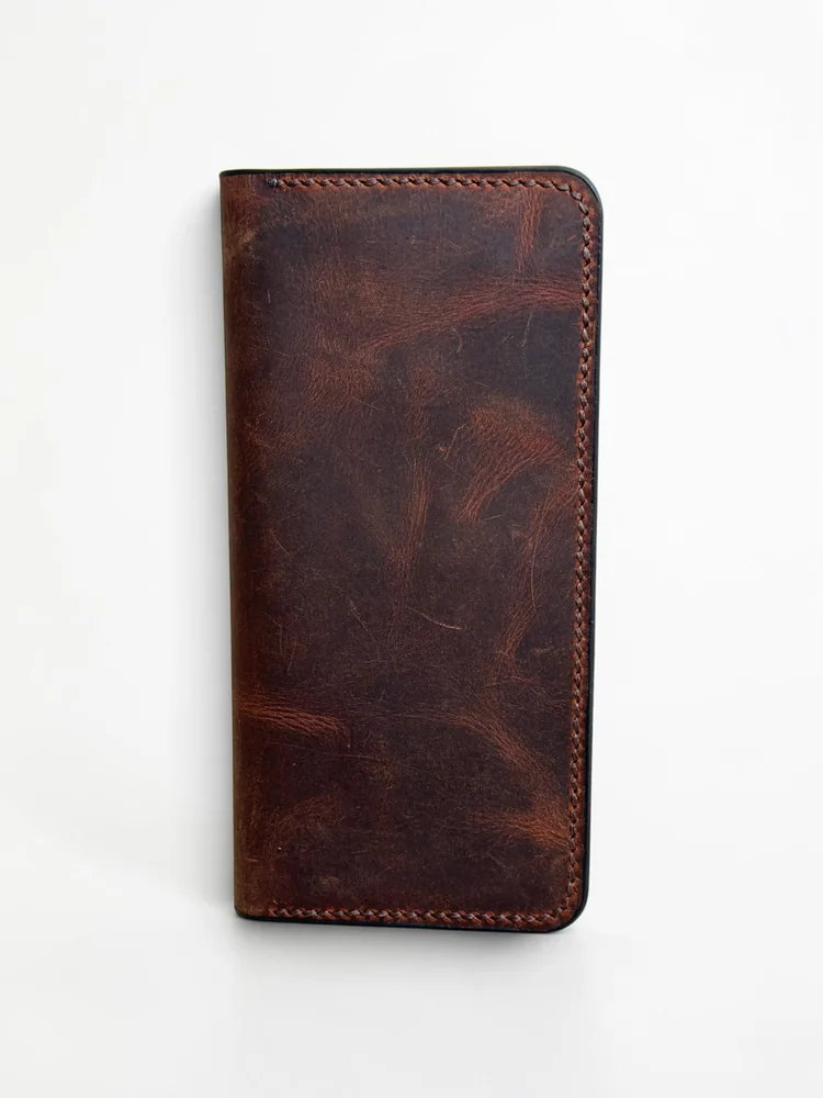 Full Grain Long Wallet with Coin Pocket (Image 4)
