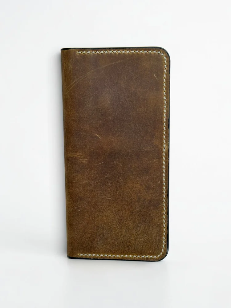 Full Grain Long Wallet with Coin Pocket (Image 4)