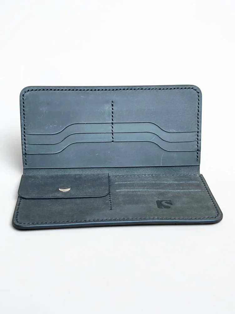 Full Grain Long Wallet with Coin Pocket (Image 3)