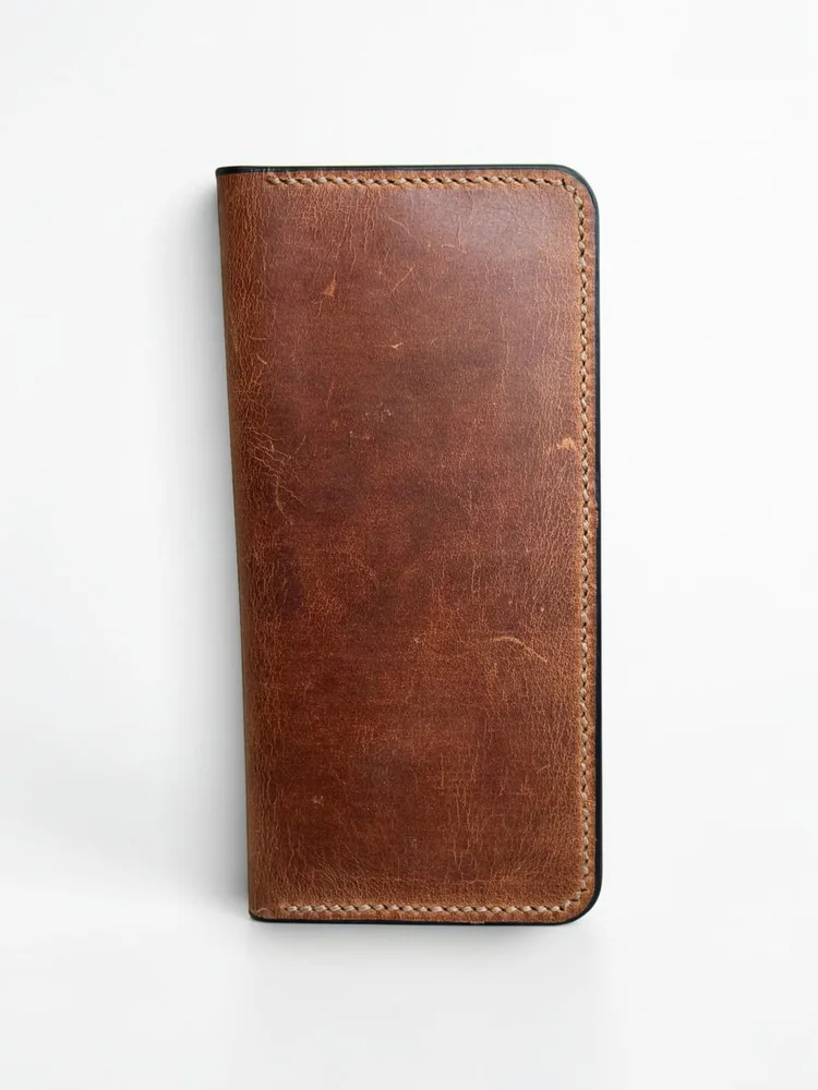 Full Grain Long Wallet with Coin Pocket (Image 4)