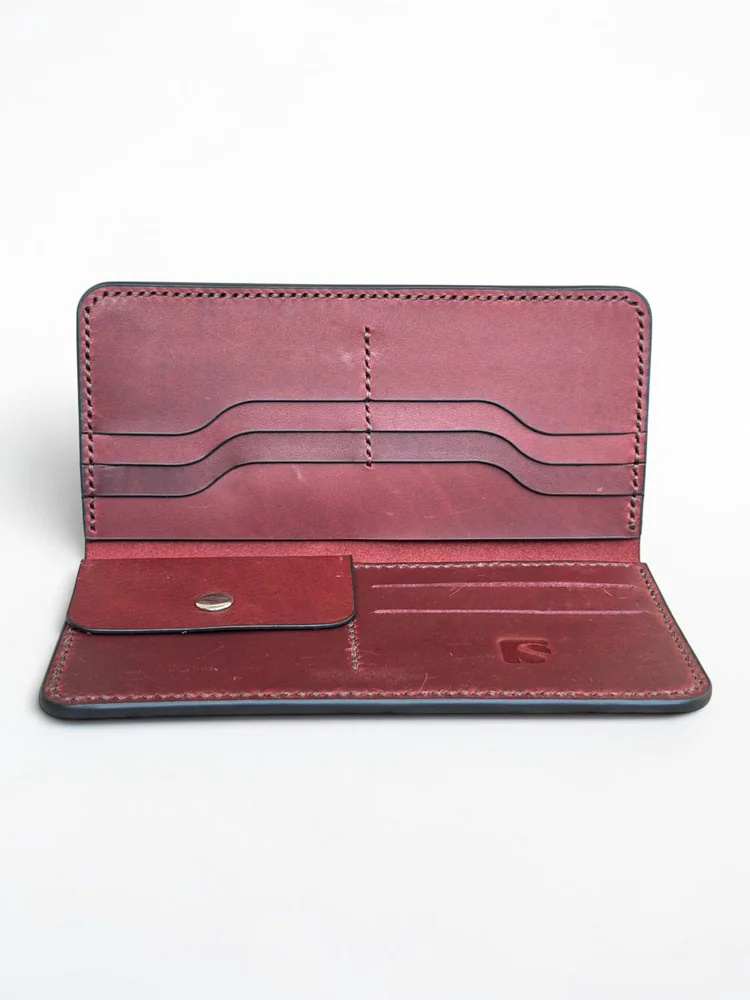 Full Grain Long Wallet with Coin Pocket (Image 3)