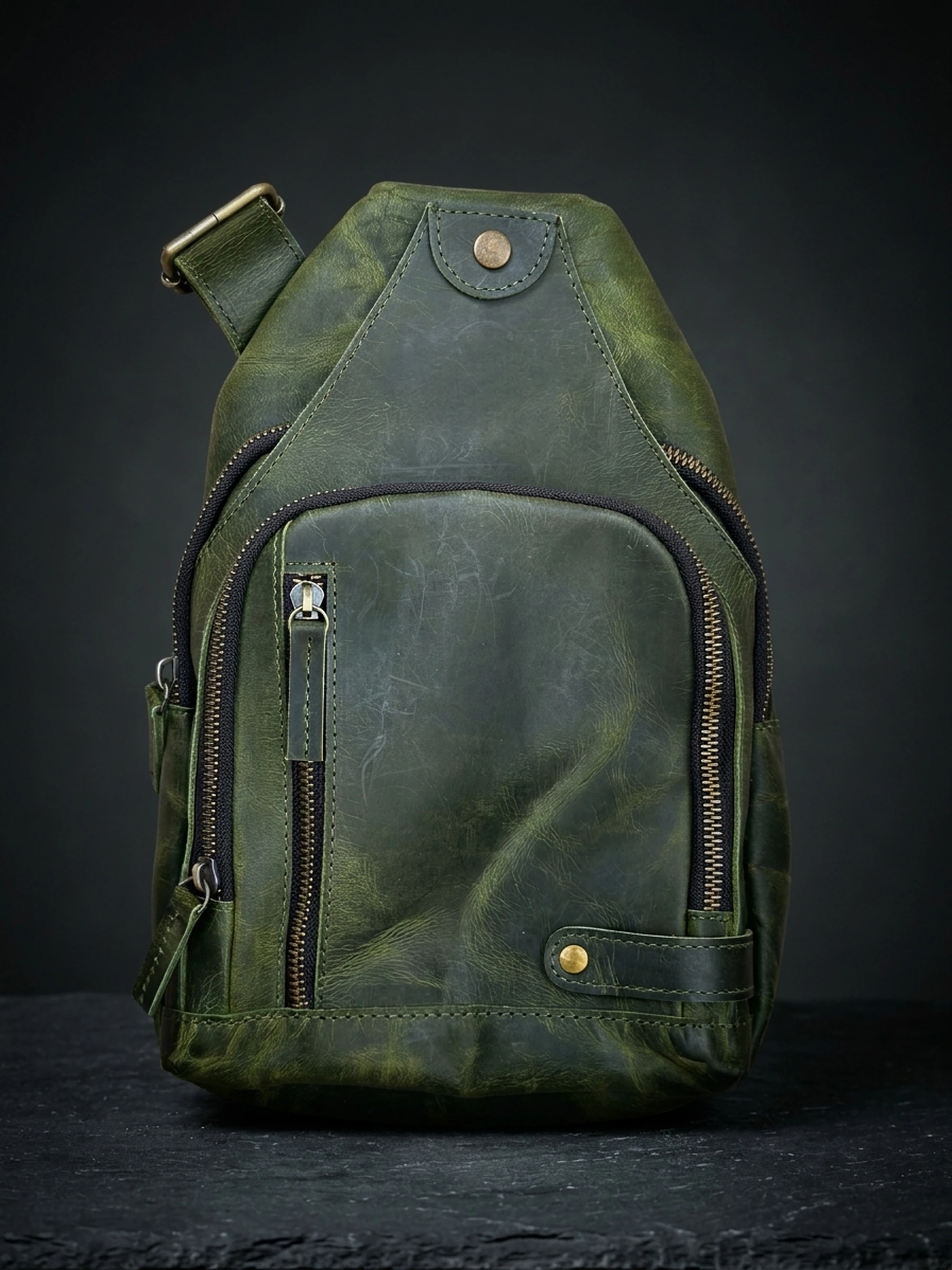 Universal Full-Grain Leather Crossbody Sling Bag