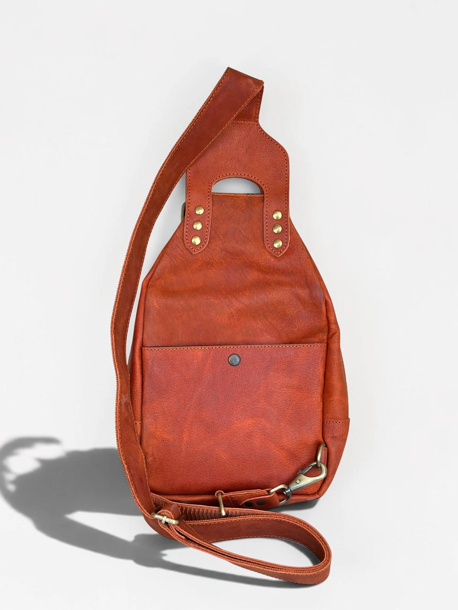 Universal Full-Grain Leather Crossbody Sling Bag (Image 5)