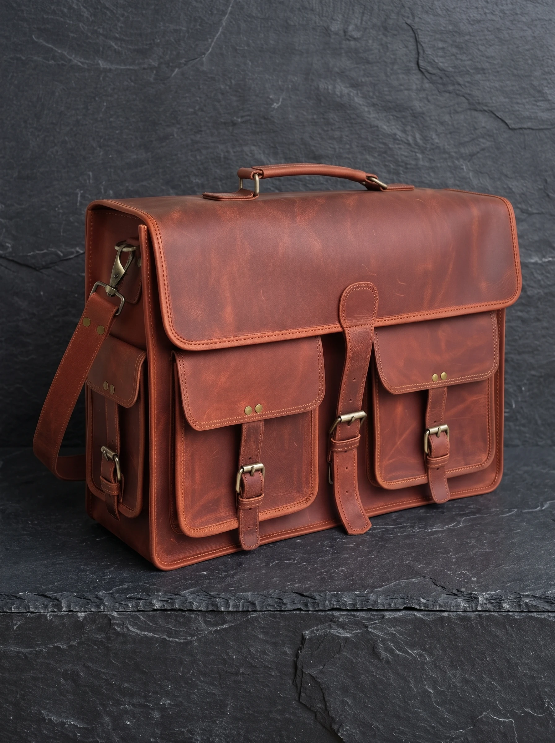 Men's Large Leather Laptop Bag & Executive Briefcase