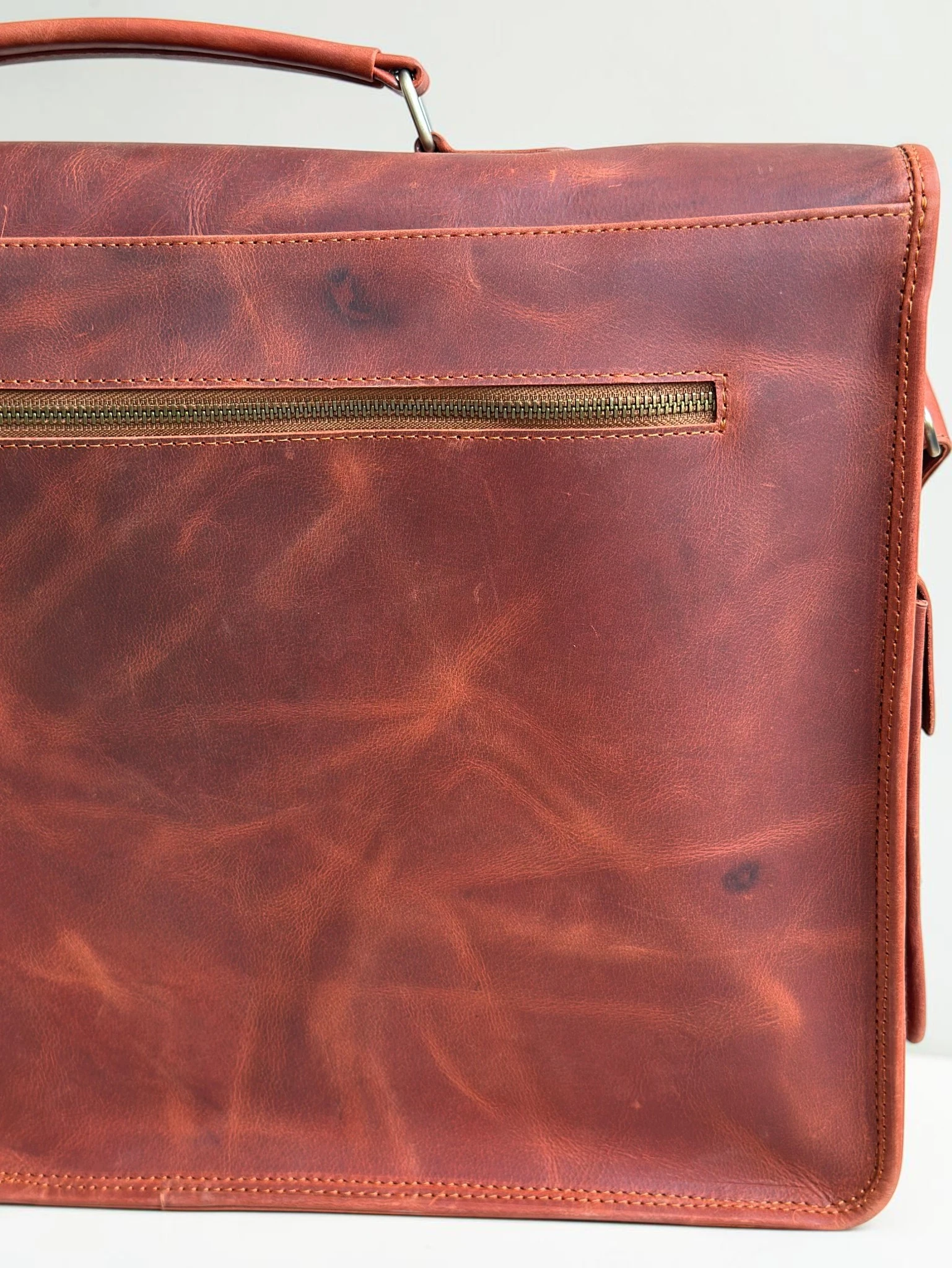 Men's Large Leather Laptop Bag & Executive Briefcase (Image 15)