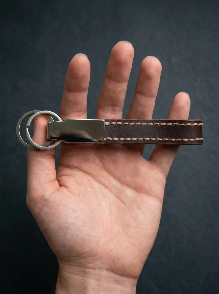 Leather Loop Keychain (Image 2)