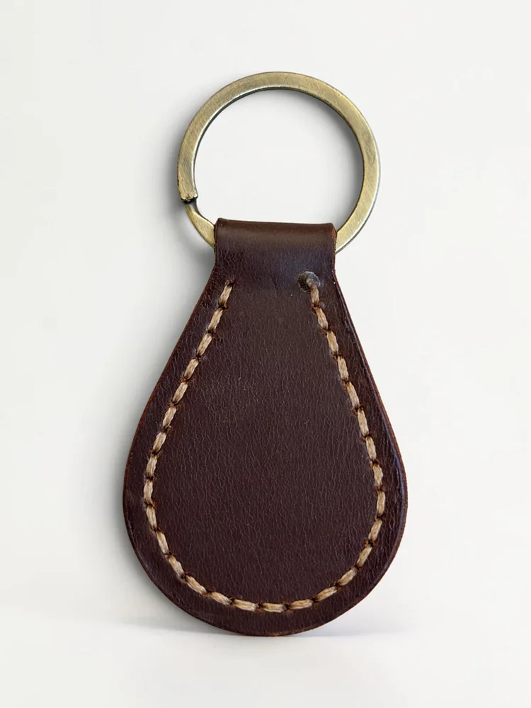 Leather Teardrop Key Fob (Image 3)