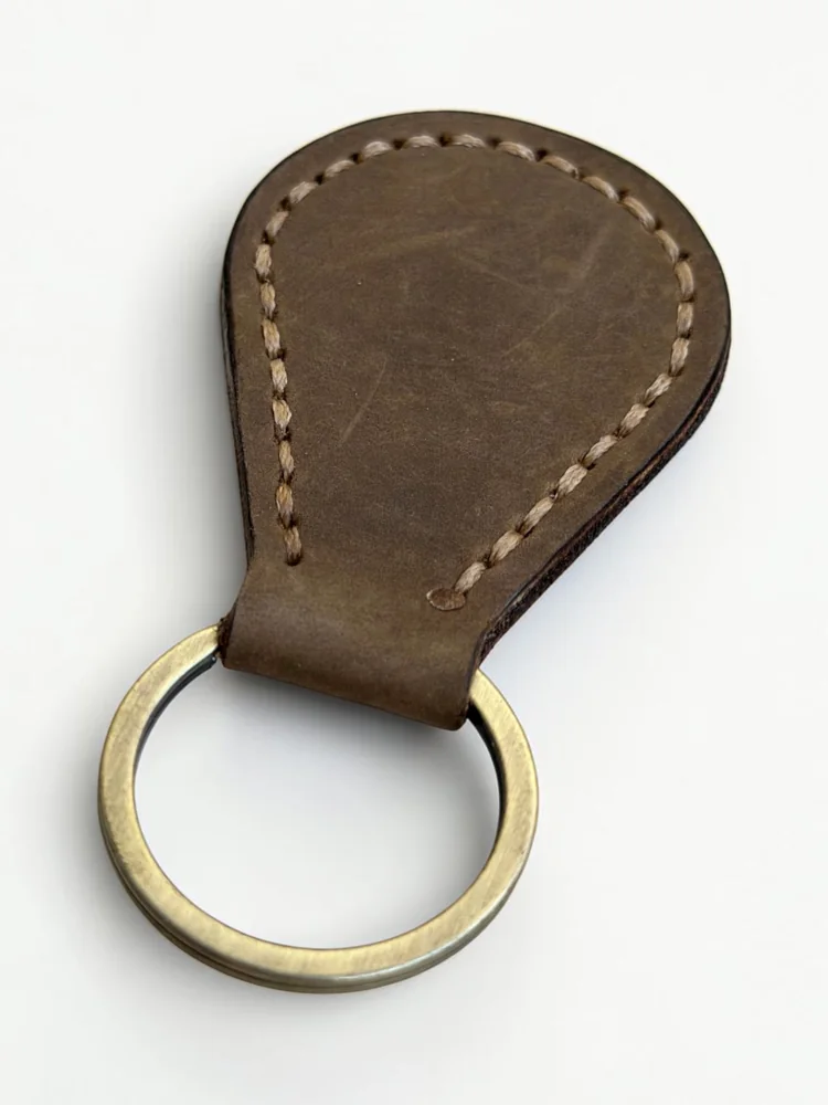 Leather Teardrop Key Fob (Image 4)