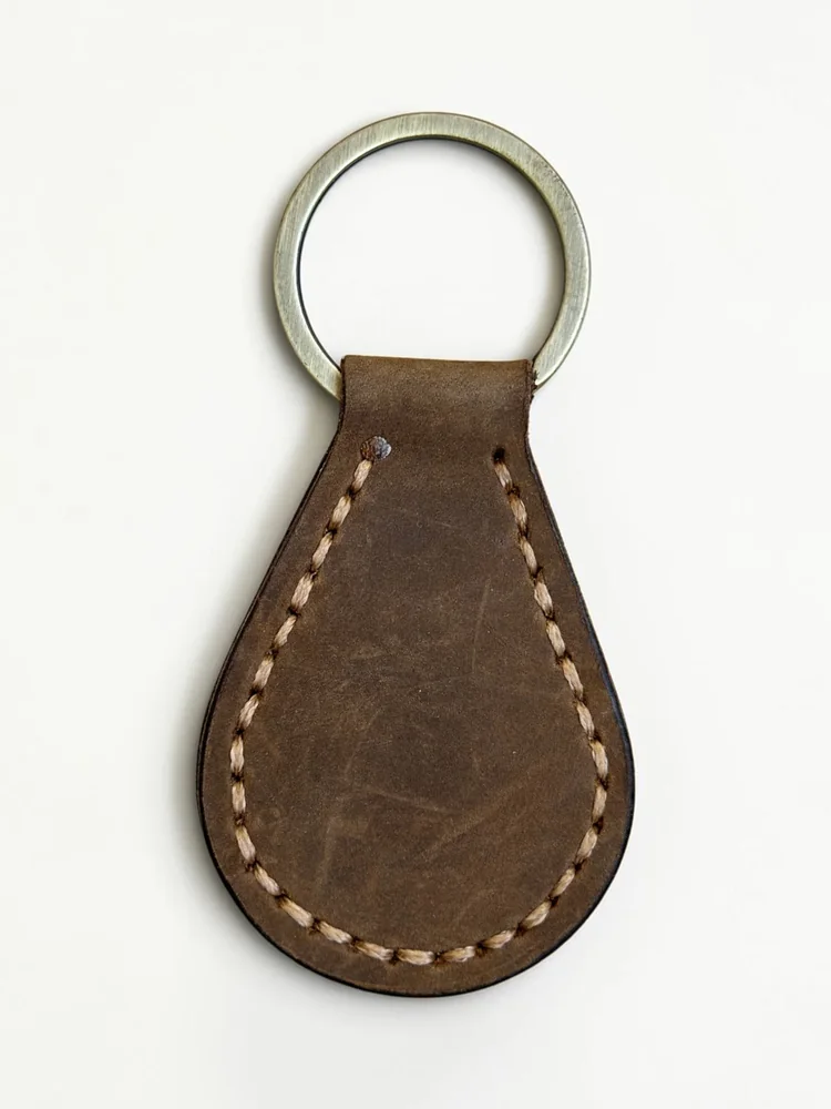 Leather Teardrop Key Fob (Image 3)