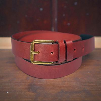 Heritage Red Leather Belt