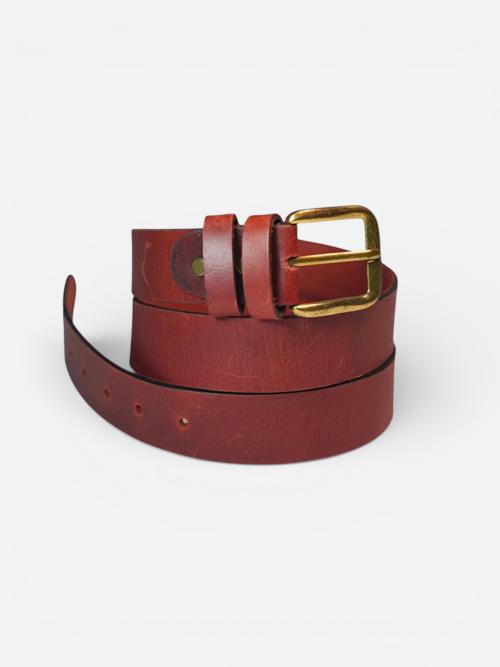 Heritage Red Leather Belt