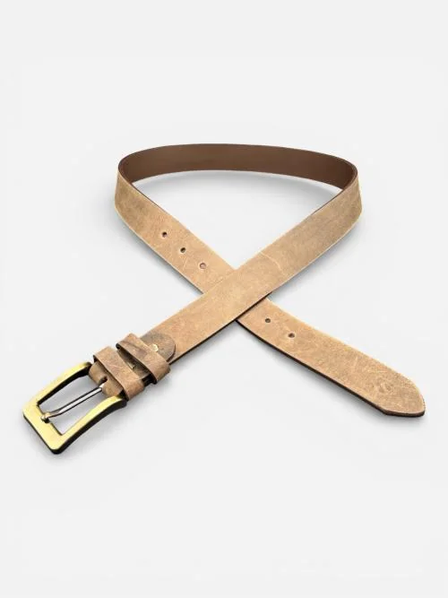 Vintage bronze leather belt (Image 4)