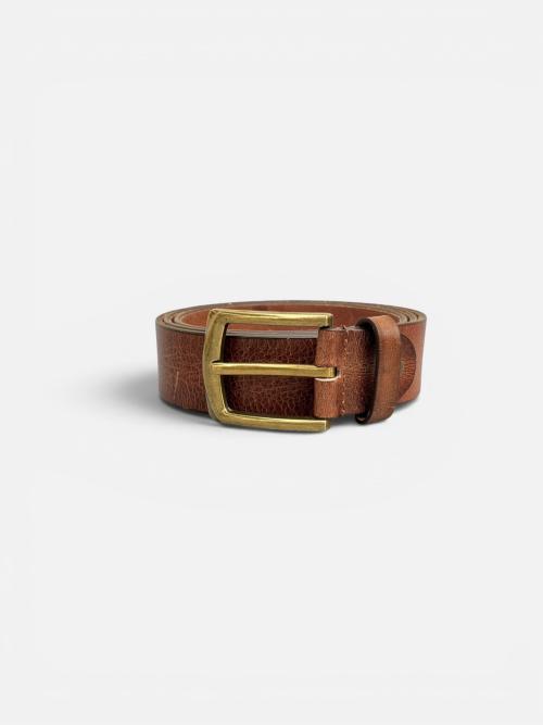 Men's Vintage Leather Belt - Heritage Brass Buckle