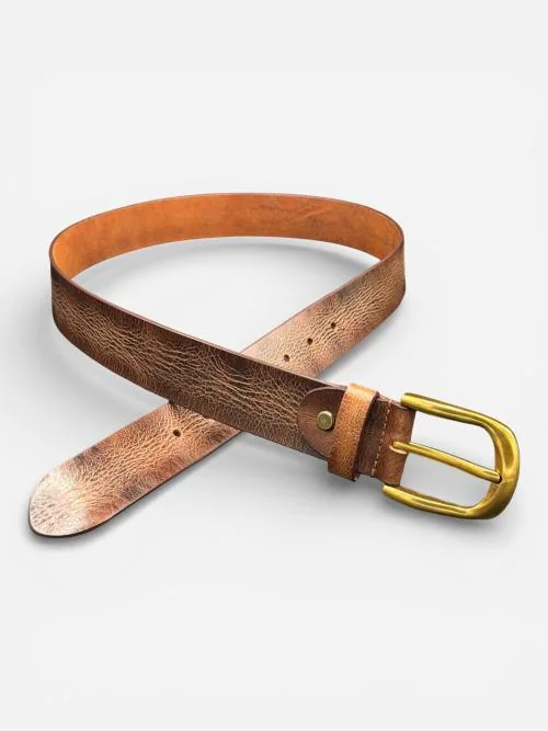 Men's Vintage Leather Belt (Image 5)