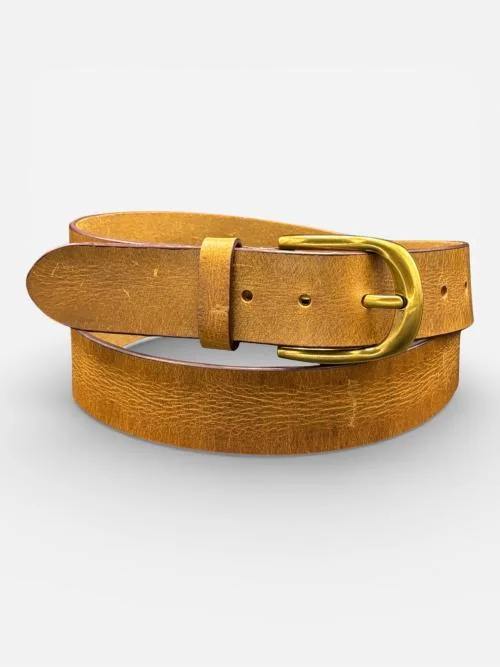 Men's Vintage Leather Belt (Image 2)