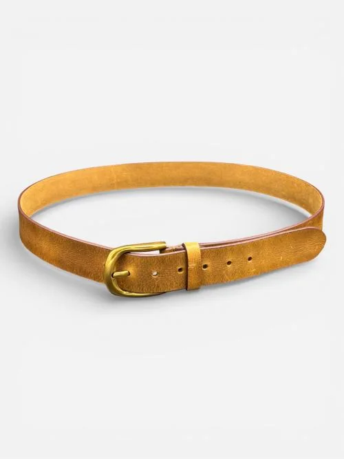 Men's Vintage Leather Belt (Image 4)