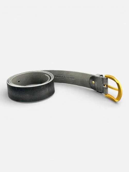 Men's Vintage Leather Belt (Image 4)
