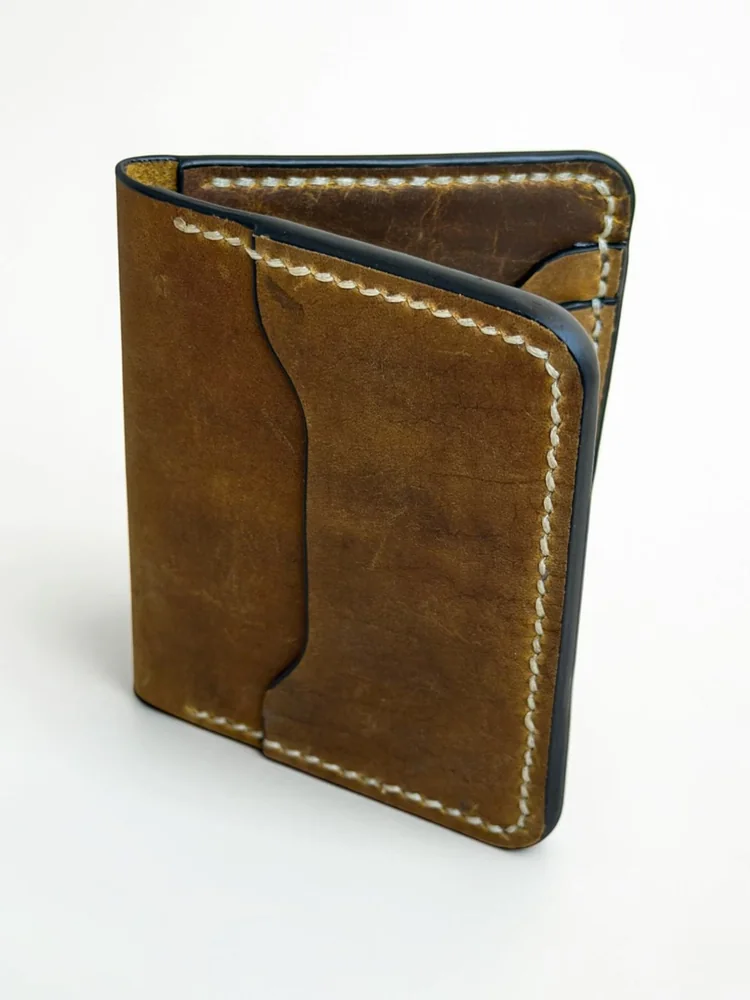 Mini Full Grain Leather Wallet (Image 4)