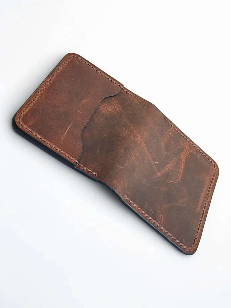 Mini Full Grain Leather Wallet (Image 6)