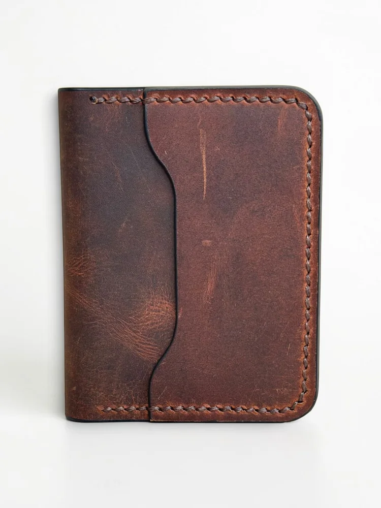 Mini Full Grain Leather Wallet (Image 4)