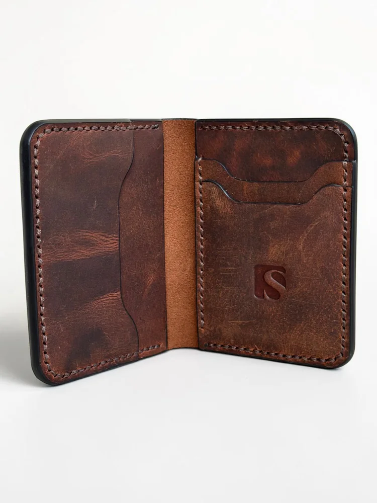 Mini Full Grain Leather Wallet (Image 3)