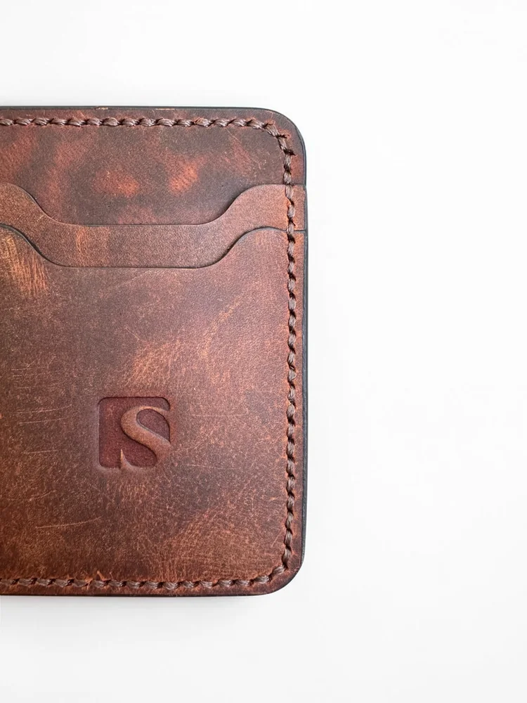 Mini Full Grain Leather Wallet (Image 7)