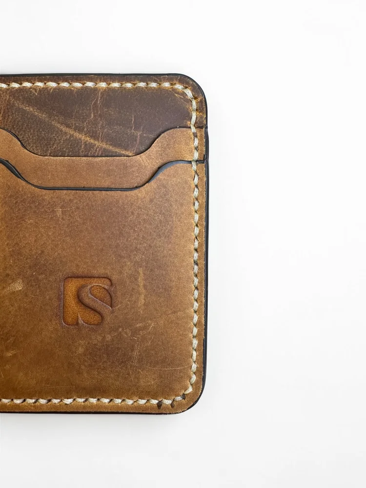 Mini Full Grain Leather Wallet (Image 7)