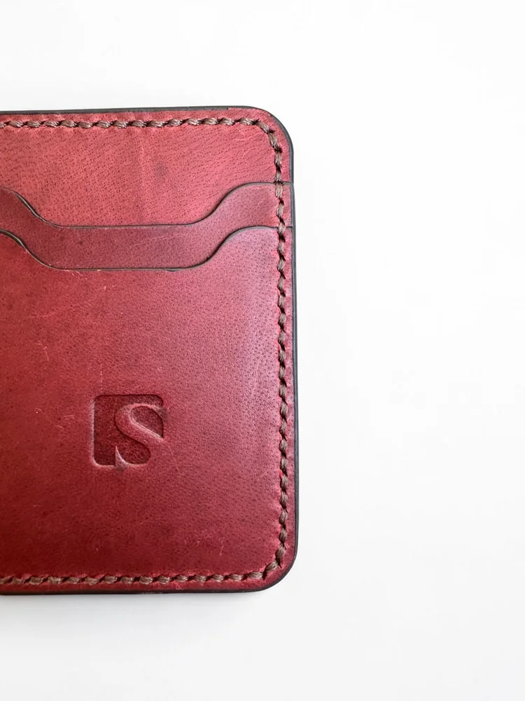Mini Full Grain Leather Wallet (Image 7)