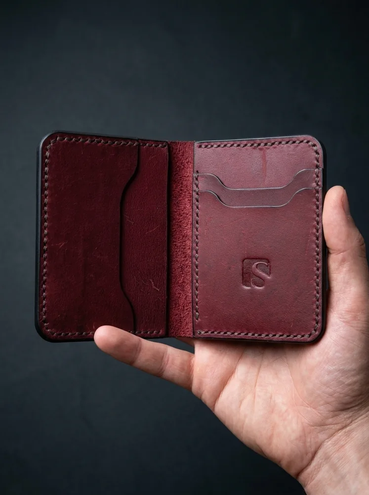 Mini Full Grain Leather Wallet (Image 2)