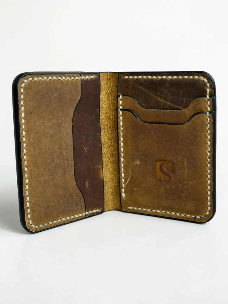 Mini Full Grain Leather Wallet (Image 3)