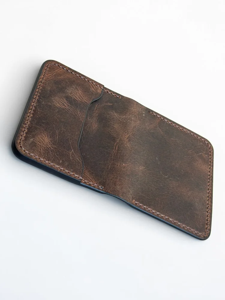 Mini Full Grain Leather Wallet (Image 6)