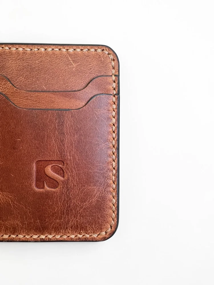Mini Full Grain Leather Wallet (Image 7)