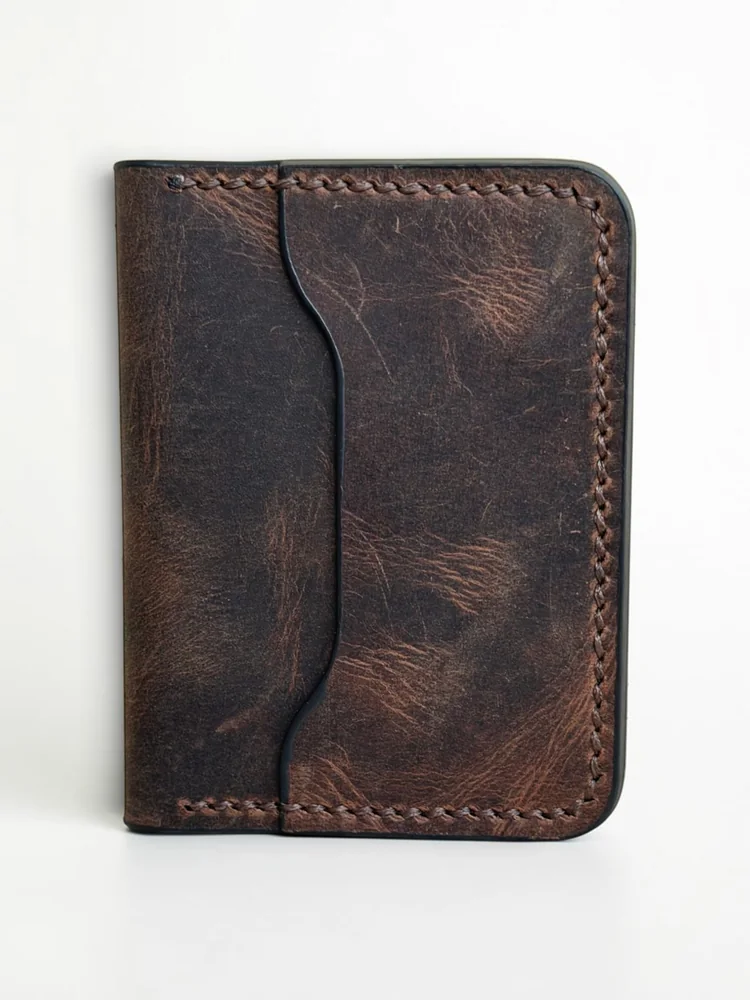 Mini Full Grain Leather Wallet (Image 4)