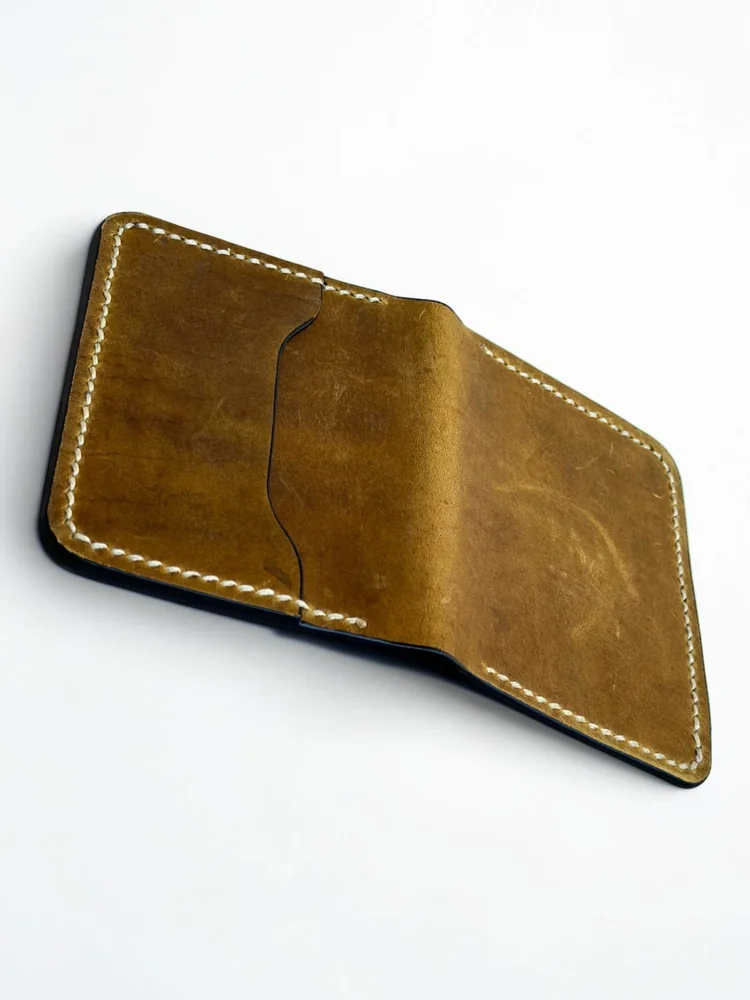 Mini Full Grain Leather Wallet (Image 6)