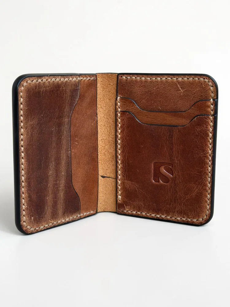 Mini Full Grain Leather Wallet (Image 2)
