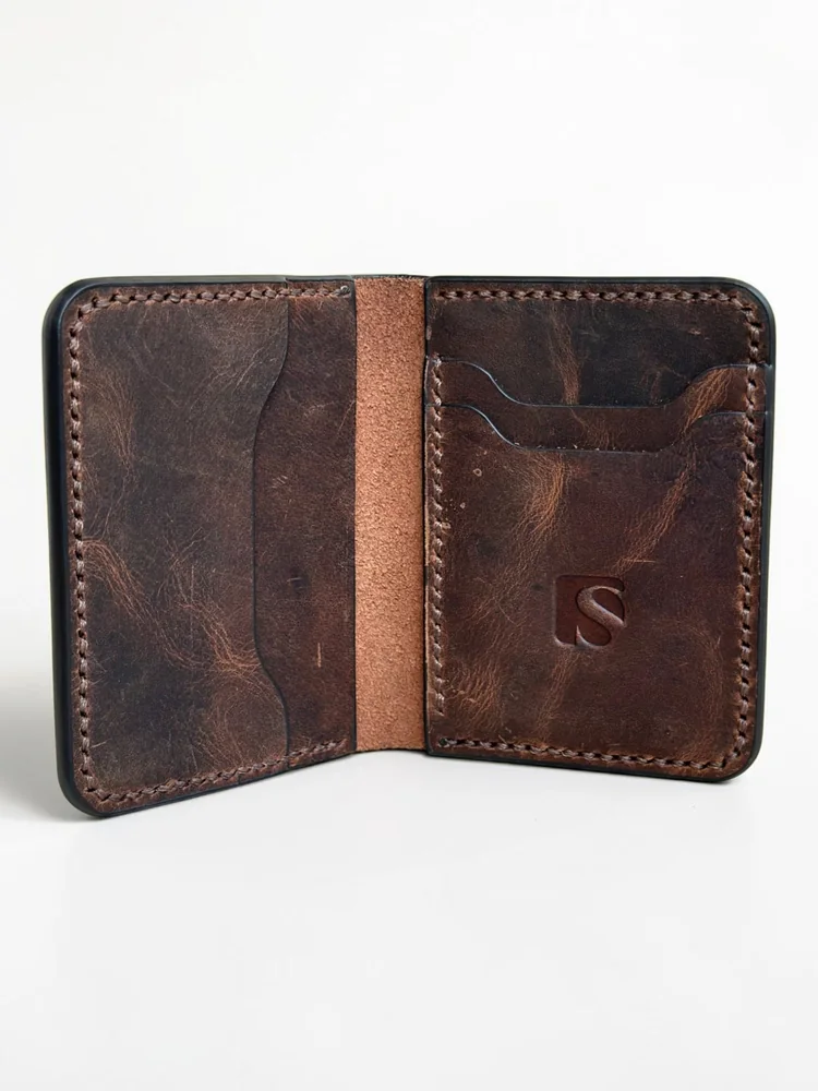 Mini Full Grain Leather Wallet (Image 3)