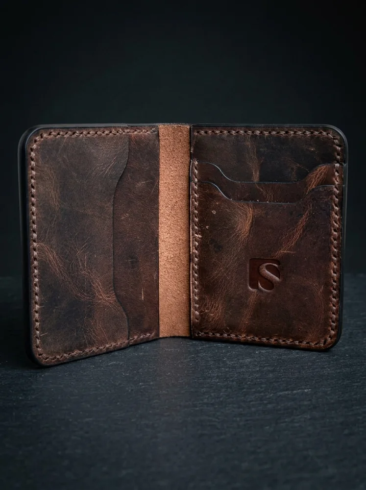 Mini Full Grain Leather Wallet