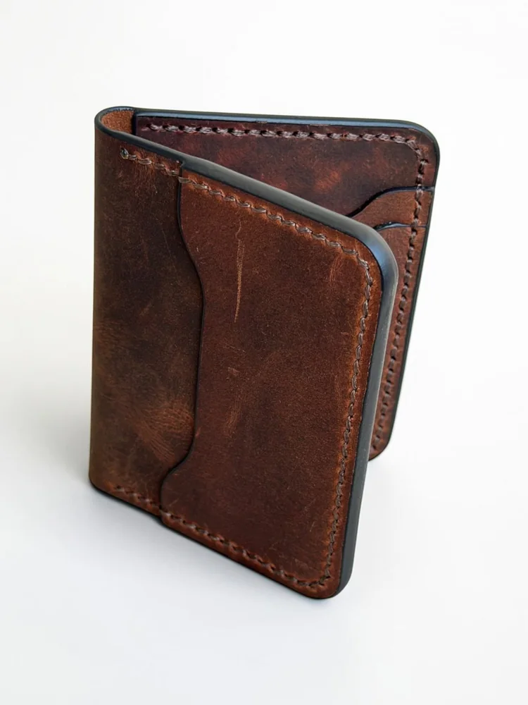 Mini Full Grain Leather Wallet (Image 5)