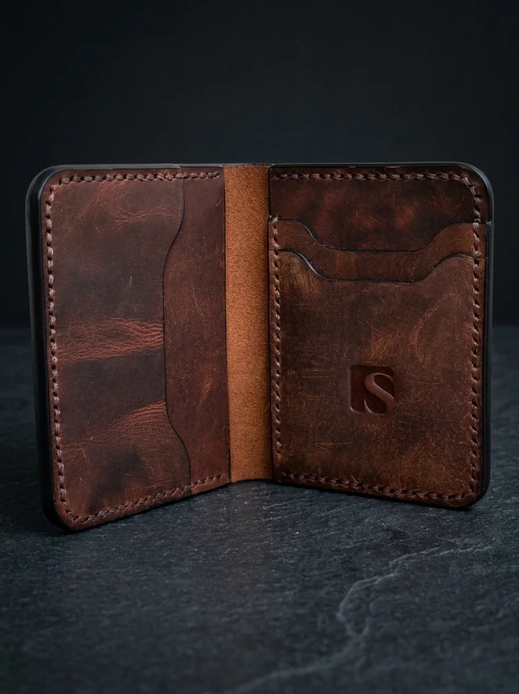 Mini Full Grain Leather Wallet