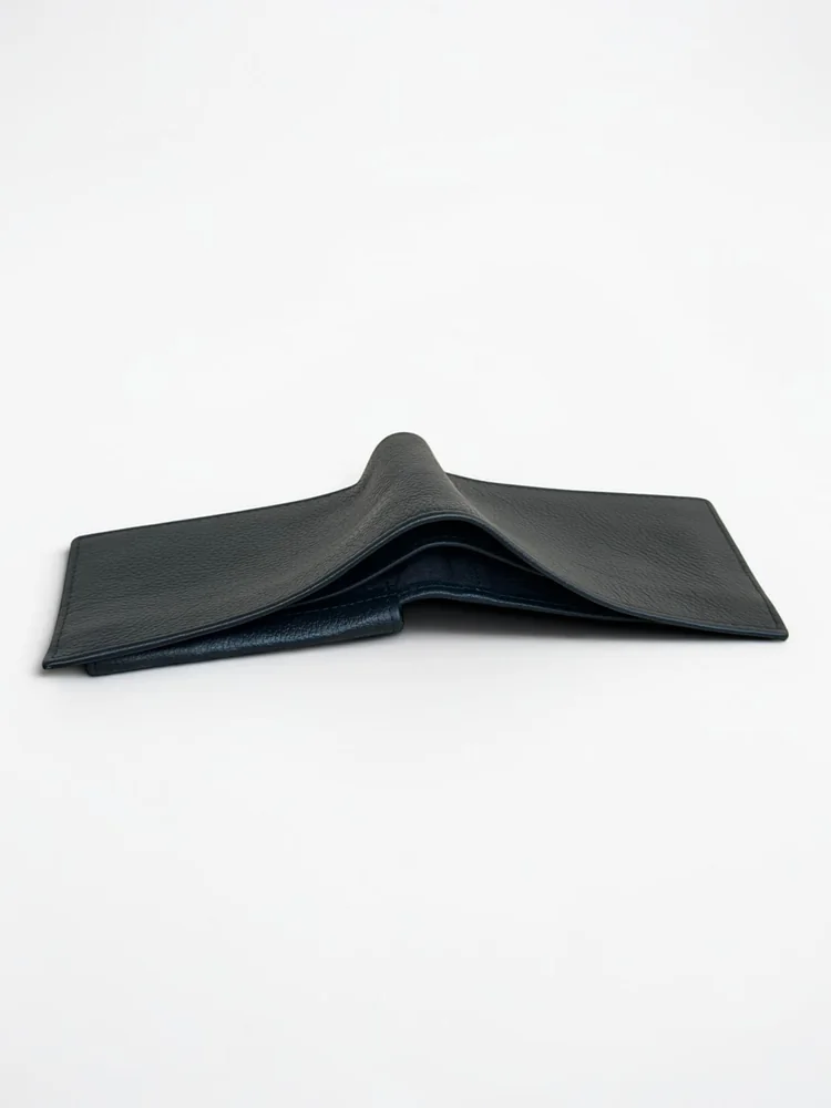 Pebbled Leather Bifold Wallet with ID Window (Image 4)
