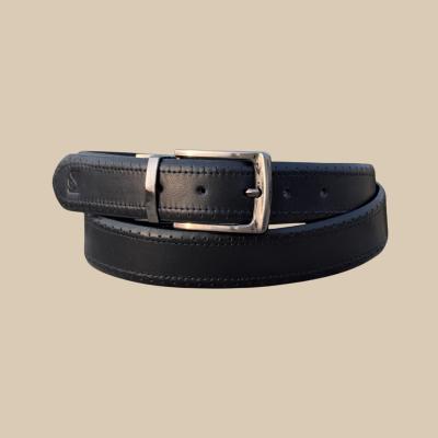 Reversible Black Leather Belt