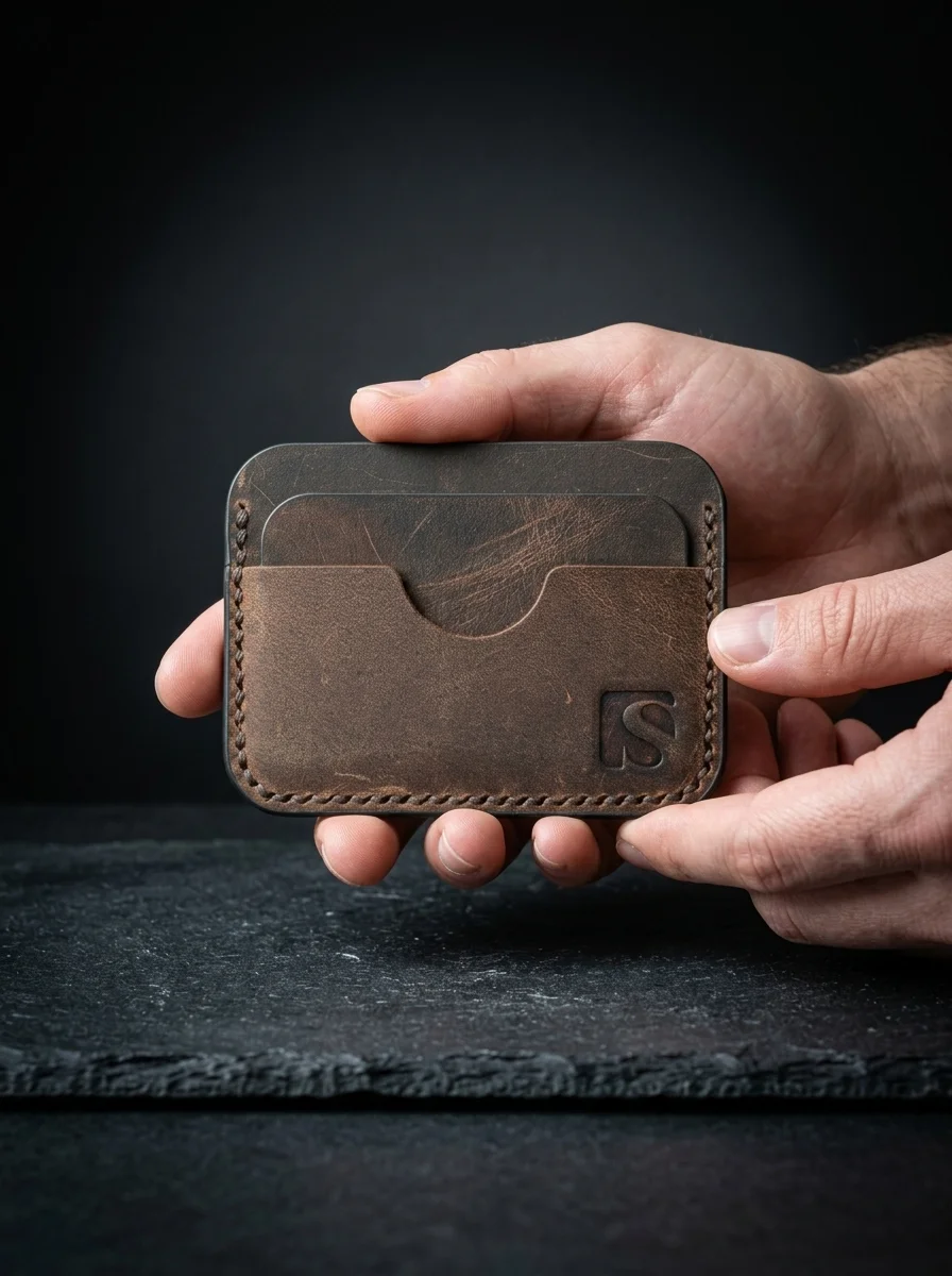 Slim Leather Cardholder (Image 2)