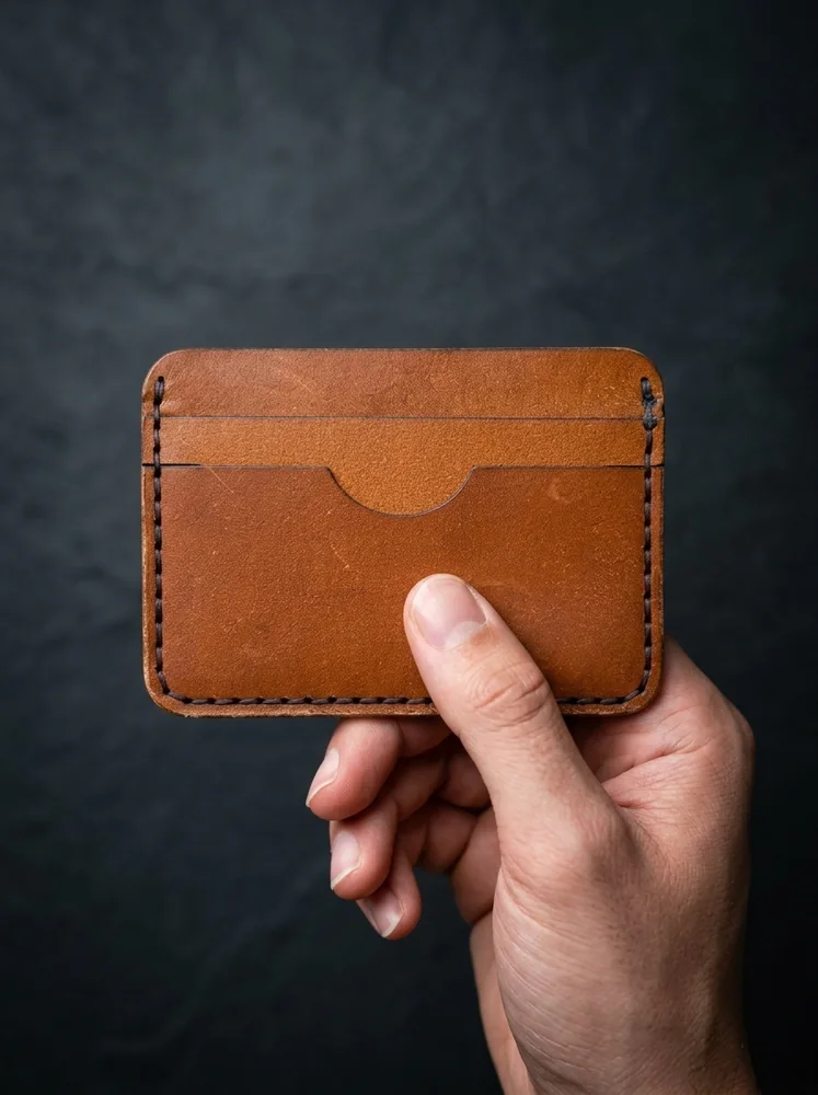 Slim Leather Cardholder (Image 2)